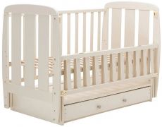 Ліжко Babyroom Кулька SH-03 маятник, ящик, відкидний бік, бук, слонова кістка